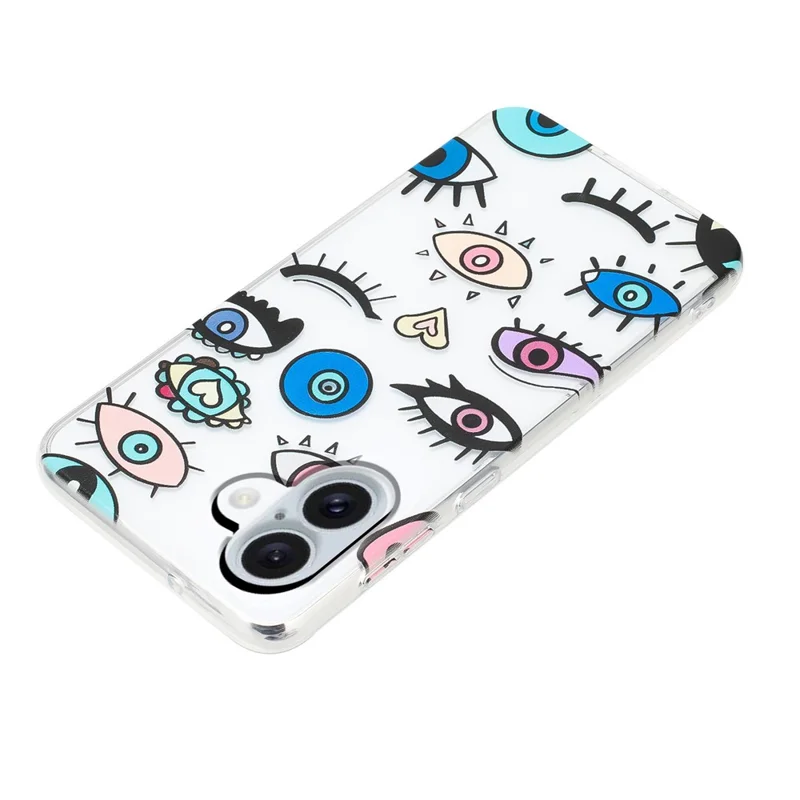 For iPhone 17 Case Soft TPU Phone Back Cover Pattern Printing - Eye Monster
