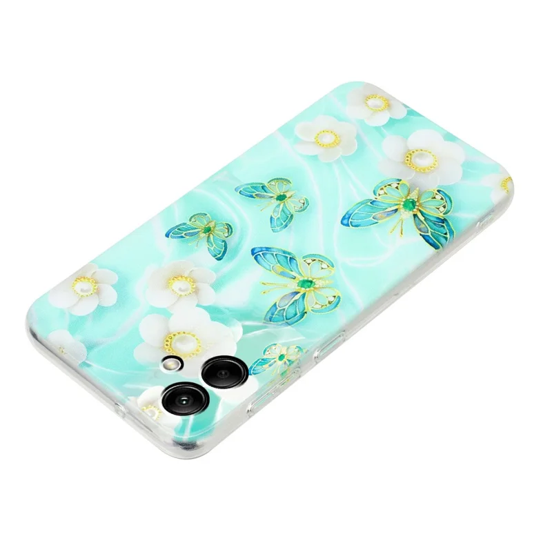 For Samsung Galaxy A07 4G Case Soft TPU Phone Back Cover Pattern Printing - Butterfly Flower