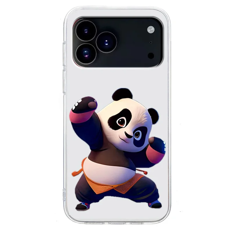Custodia per iPhone 17 Pro Case Soft TPU Stampa a motivi Custodia per telefono - Panda