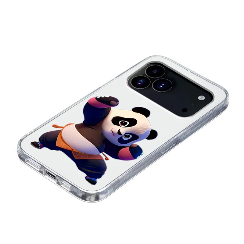 Custodia per iPhone 17 Pro Case Soft TPU Stampa a motivi Custodia per telefono - Panda