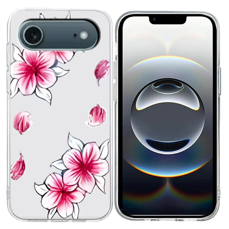 Für iPhone 17 Air Case Weiche TPU Muster Druck Handyhülle - Kirschblüte