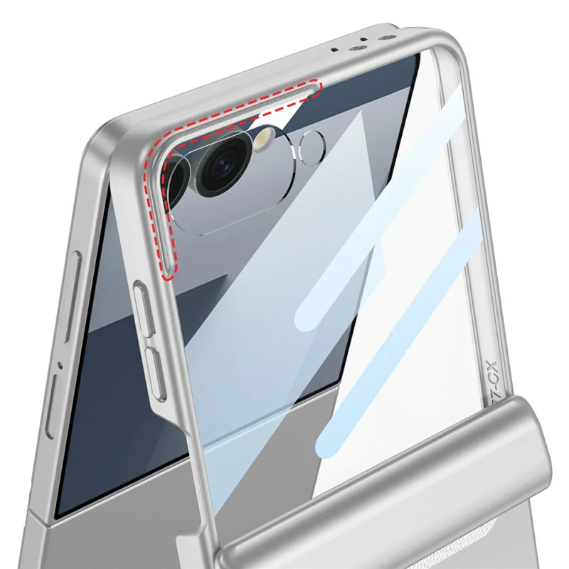 Capa GKK para Samsung Galaxy Z Flip7 5G com Película Protetora de Tela, Proteção de Dobradiça Magnética - Verde Matcha