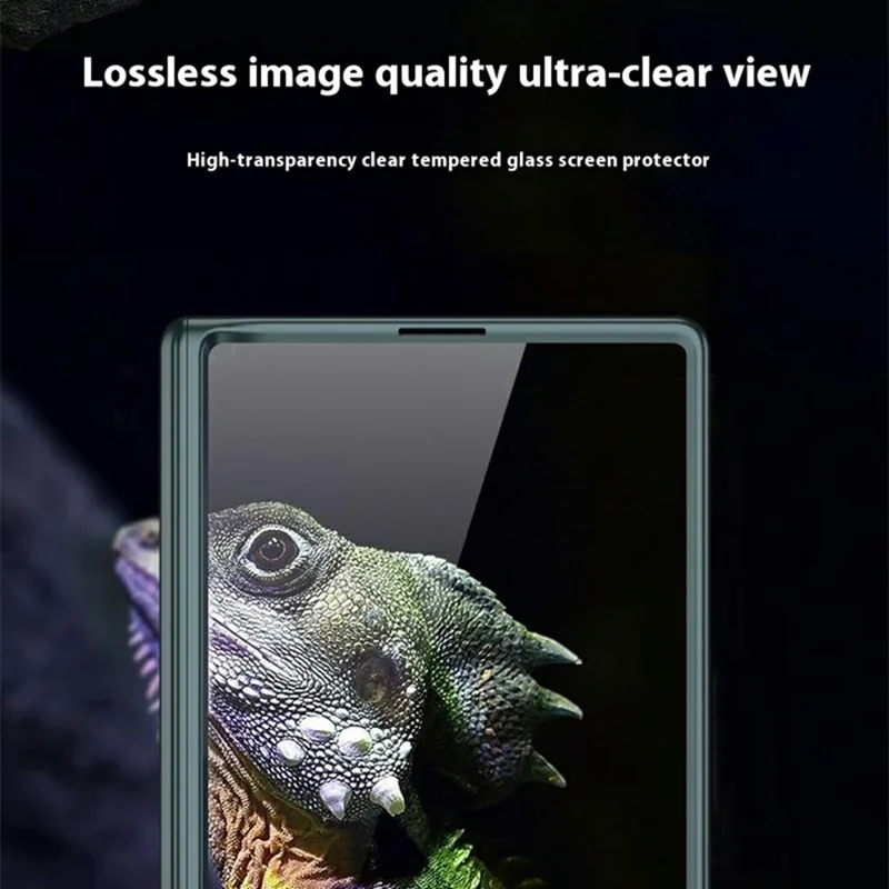 GKK For Samsung Galaxy Z Fold7 5G Case with Clear Screen Film Magnetic Hinge Kickstand Phone Cover - Green