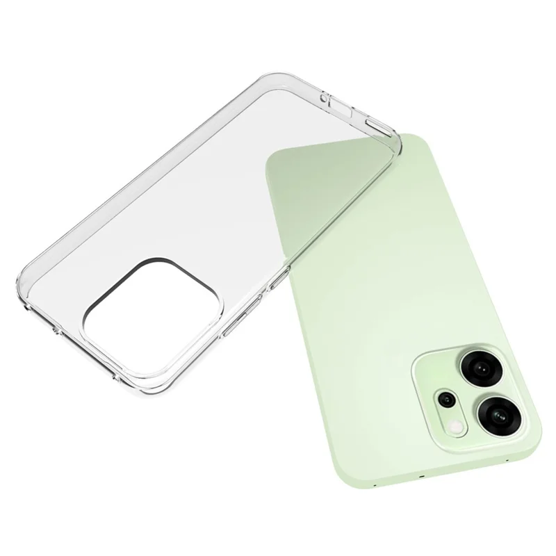 For Oppo Reno 14F 5G Case Watermark Resistant TPU Clear Phone Back Cover