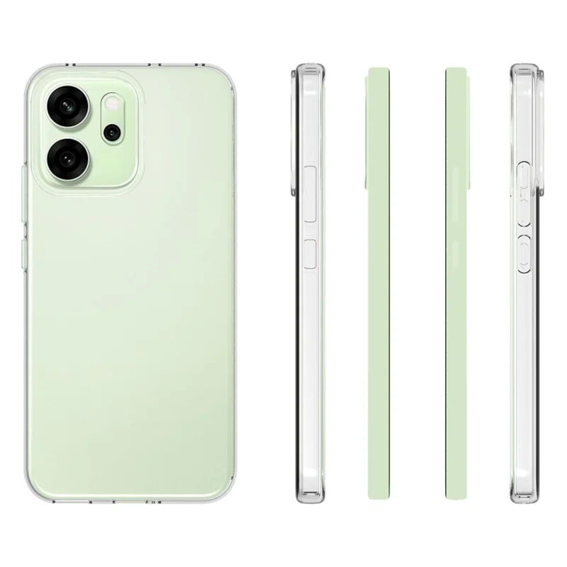 For Oppo Reno 14F 5G Case Watermark Resistant TPU Clear Phone Back Cover
