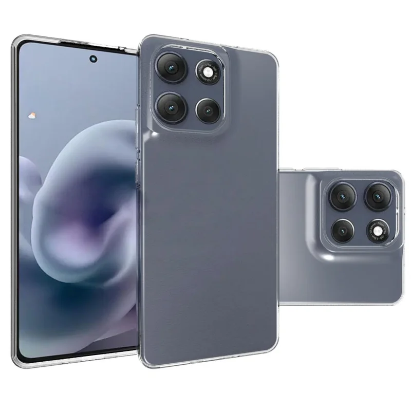Capa para Motorola Moto G86 Power 5G à Prova d'Água com TPU Transparente para Proteger a Parte Traseira do Celular