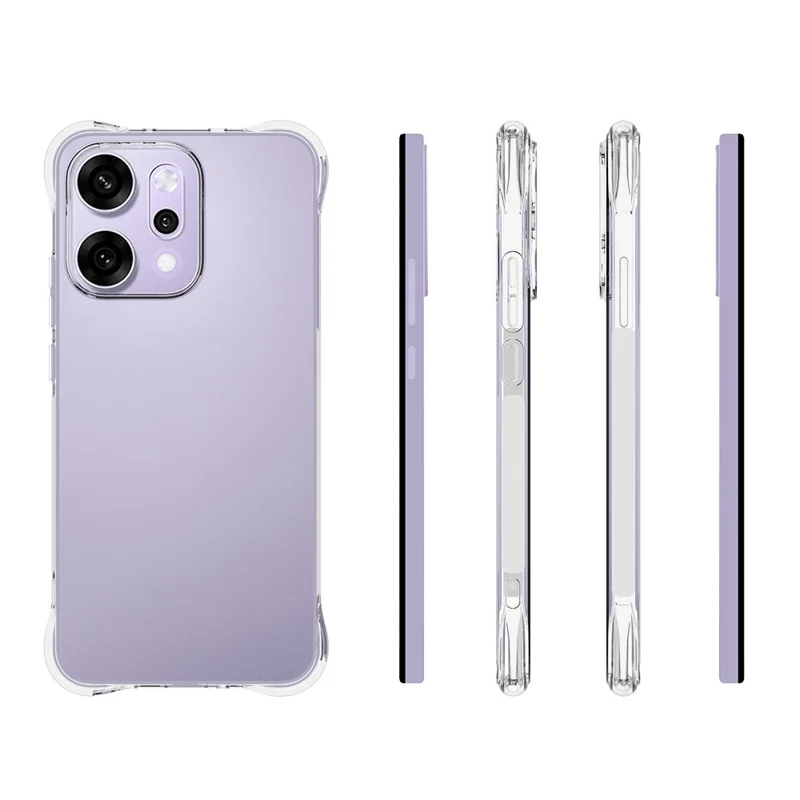 For Oppo Reno14 Pro 5G (Global) TPU Phone Case Non Slip Transparent Mobile Phone Cover