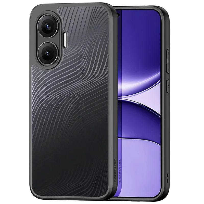 DUX DUCIS Serie Aimo Custodia opaca per Xiaomi Redmi Turbo 4 Pro 5G / Poco F7 5G Custodia per telefono antiurto in TPU + PC, Nero