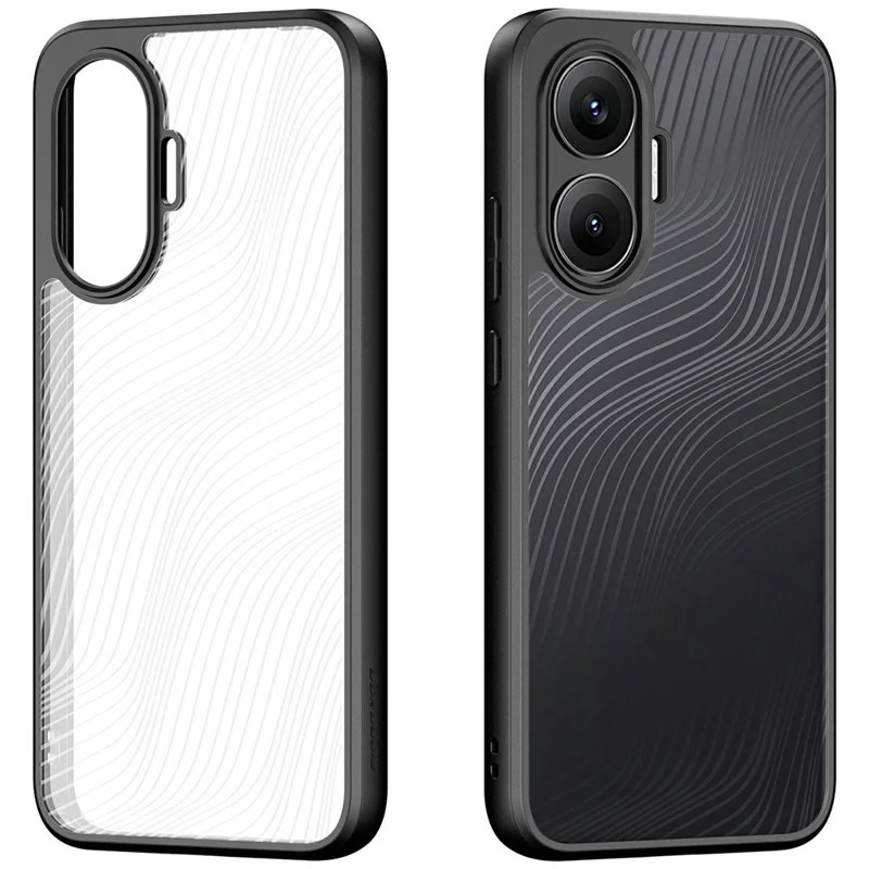 DUX DUCIS Serie Aimo Custodia opaca per Xiaomi Redmi Turbo 4 Pro 5G / Poco F7 5G Custodia per telefono antiurto in TPU + PC, Nero