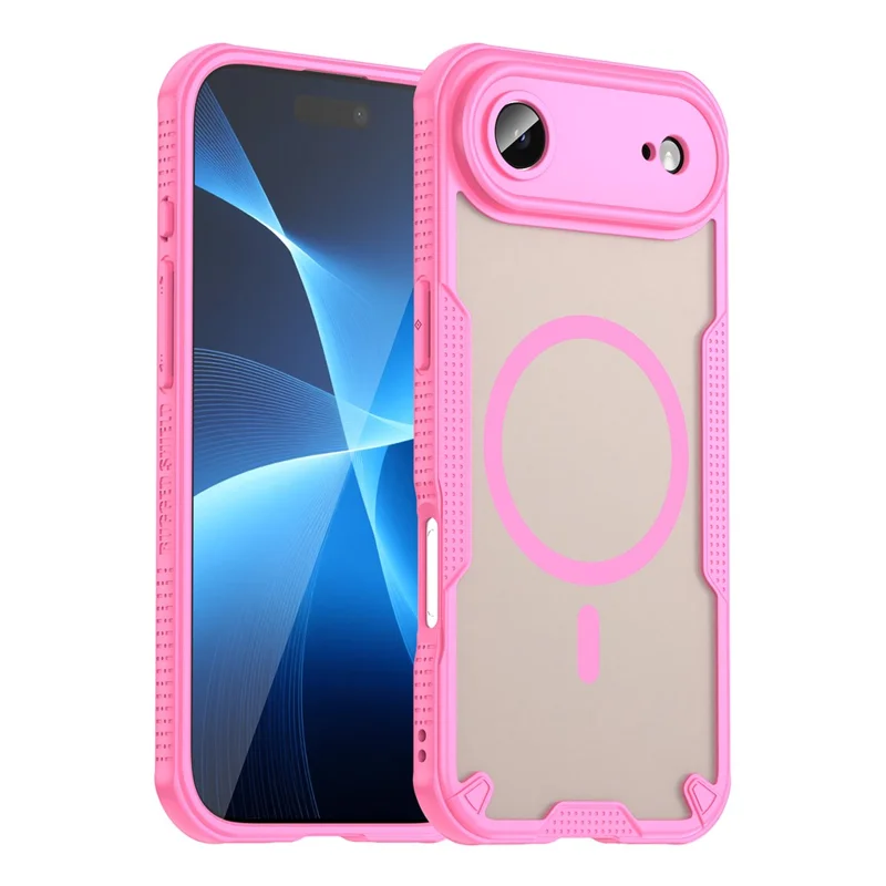 Cover posteriore per iPhone 17 magnetica compatibile con MagSafe in TPU + PC - Rosa