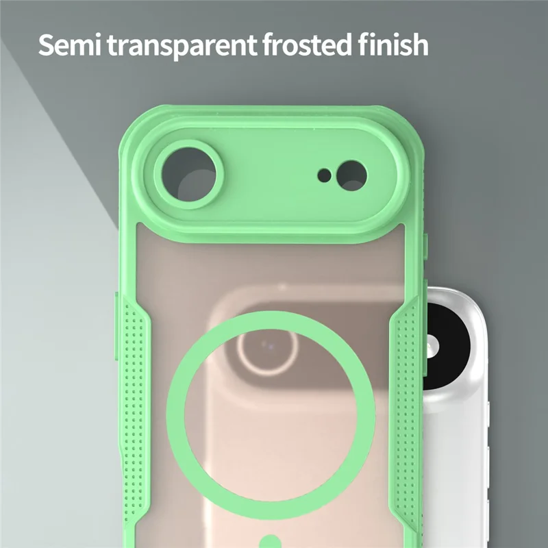 For iPhone Air Magnetic Case Compatible with MagSafe TPU + PC Phone Back Cover - Green