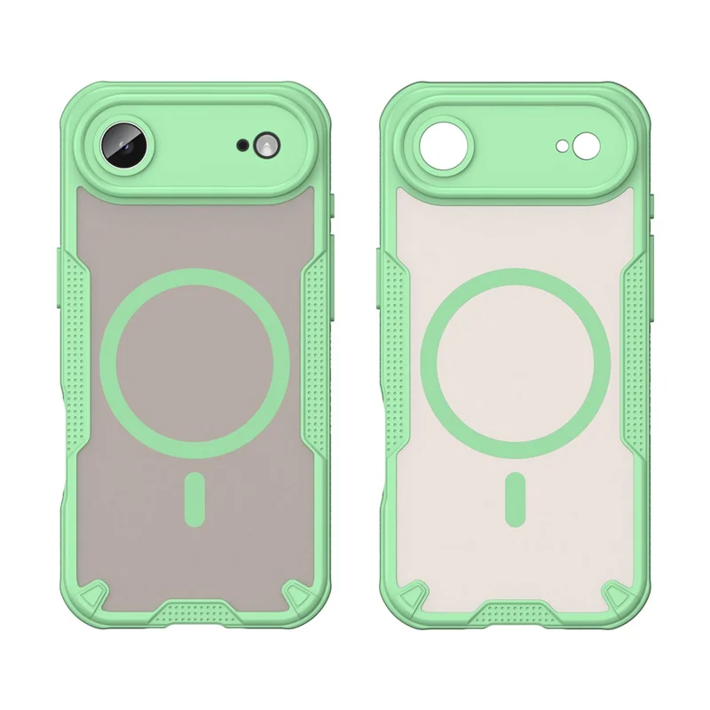 For iPhone Air Magnetic Case Compatible with MagSafe TPU + PC Phone Back Cover - Green