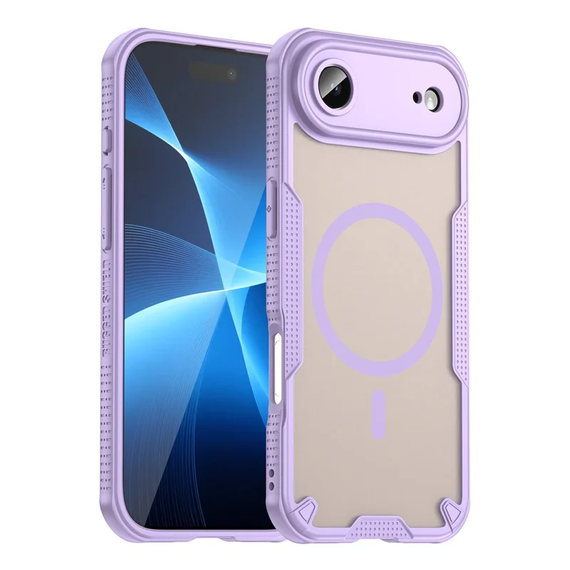 For iPhone Air Magnetic Case Compatible with MagSafe TPU + PC Phone Back Cover - Purple