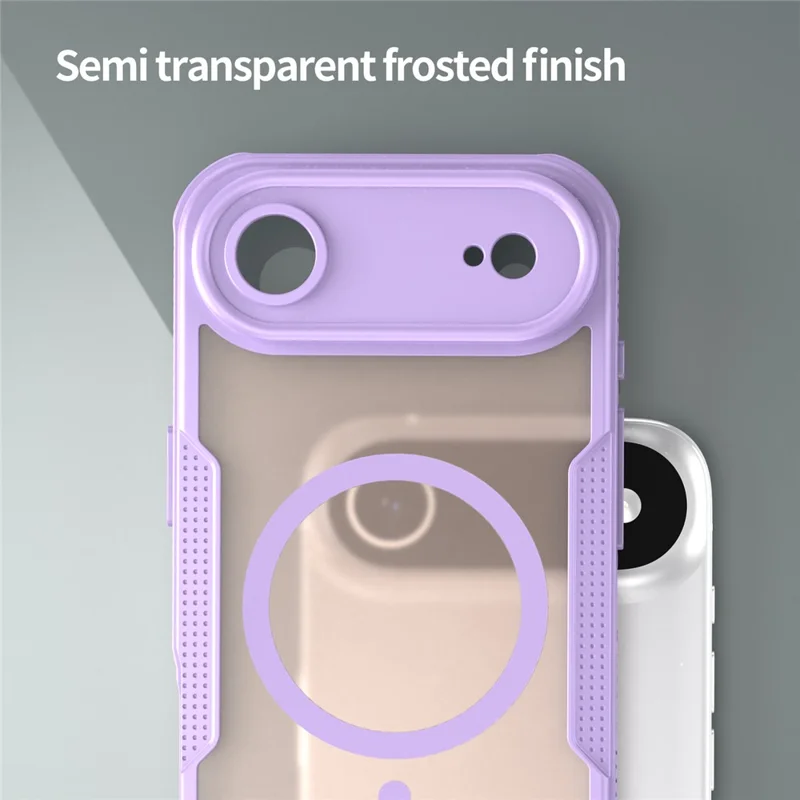 For iPhone Air Magnetic Case Compatible with MagSafe TPU + PC Phone Back Cover - Purple