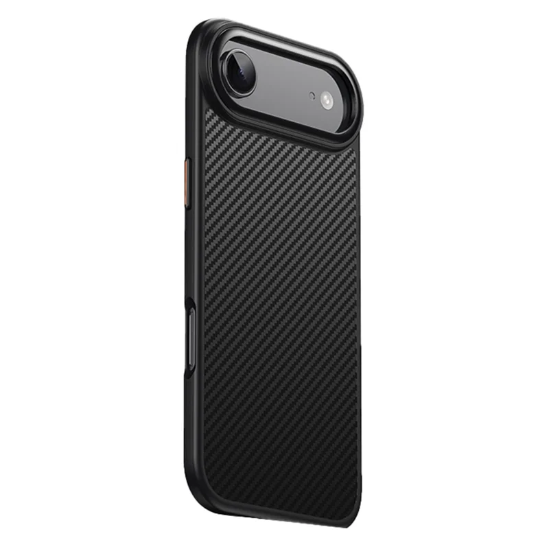 Für iPhone 17 Magnetische Lufthülle, kompatibel mit MagSafe, Karbonfaser-Optik, PC + TPU Schutzhülle - Schwarz