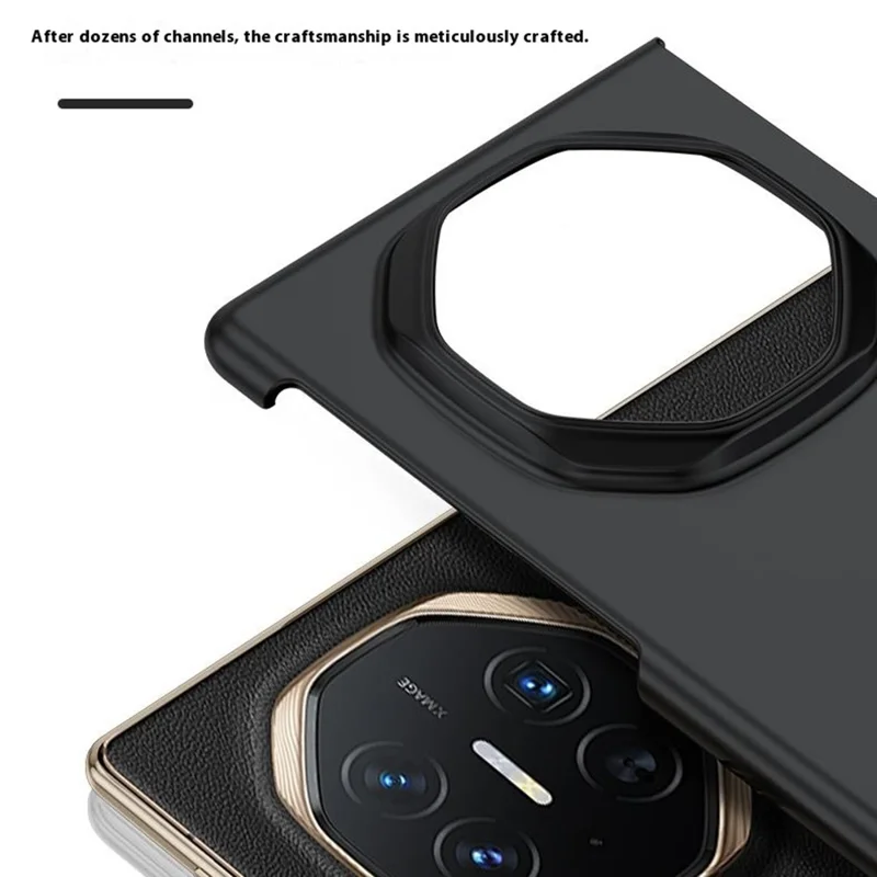 For Huawei Mate XT Ultimate Case Skin-Touch Texture Hard PC Folding Phone Cover - Black