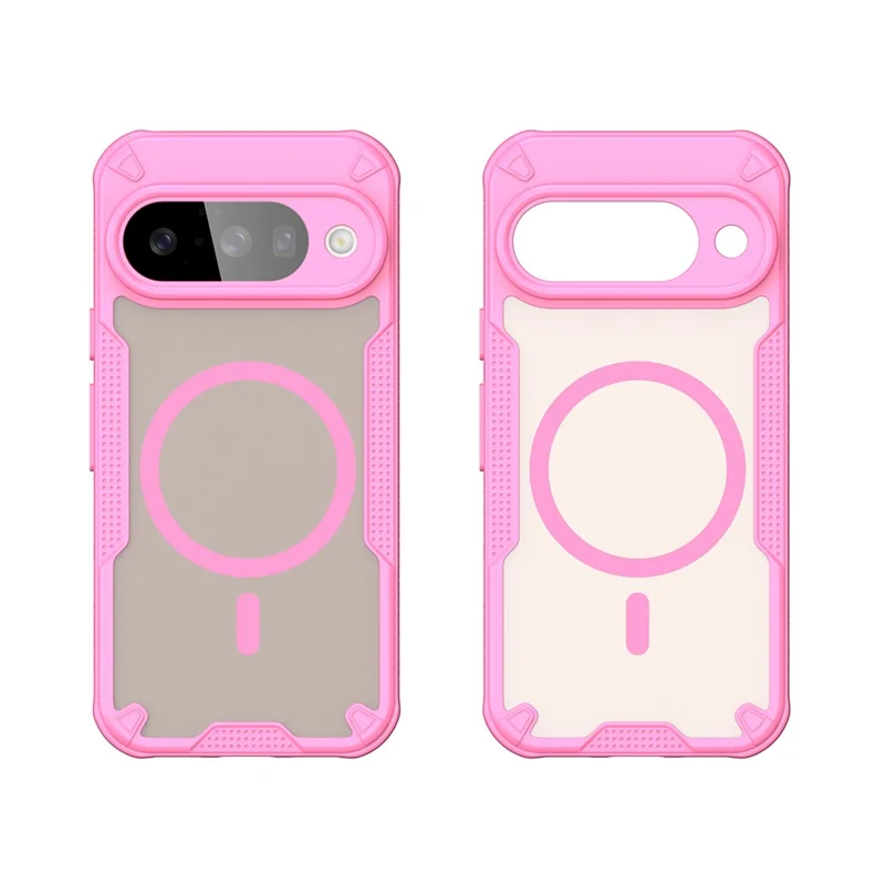 For Google Pixel 10 Magnetic Case Compatible with MagSafe TPU + PC Phone Back Cover - Pink