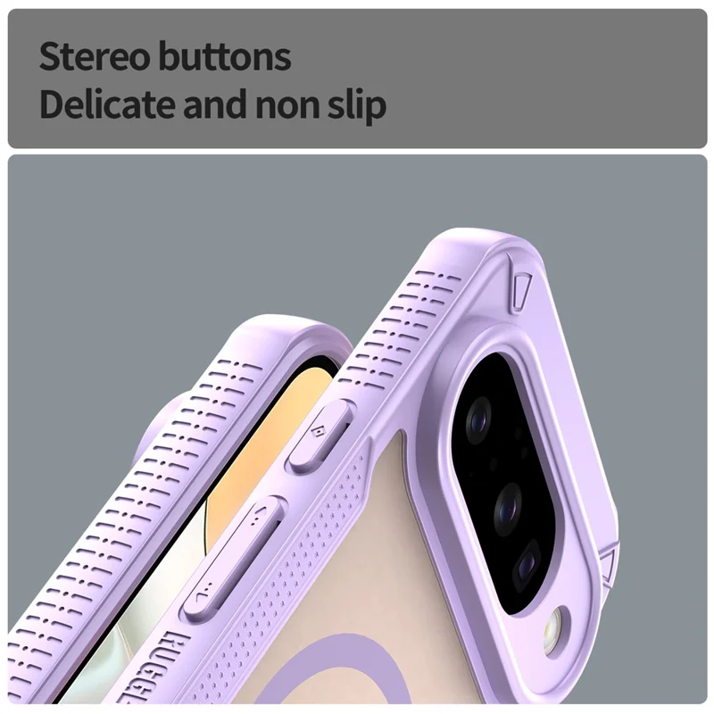 For Google Pixel 10 Magnetic Case TPU + PC Phone Back Cover - Purple