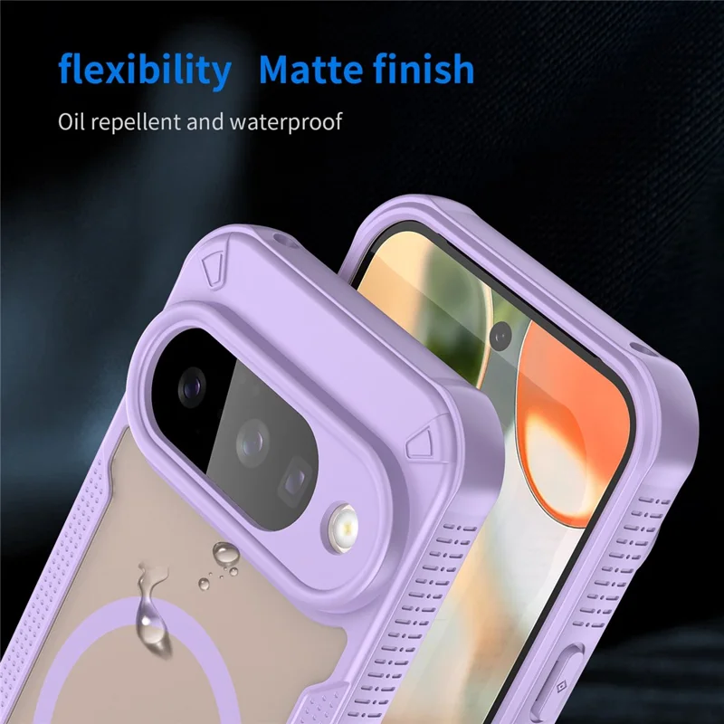 For Google Pixel 10 Magnetic Case TPU + PC Phone Back Cover - Purple