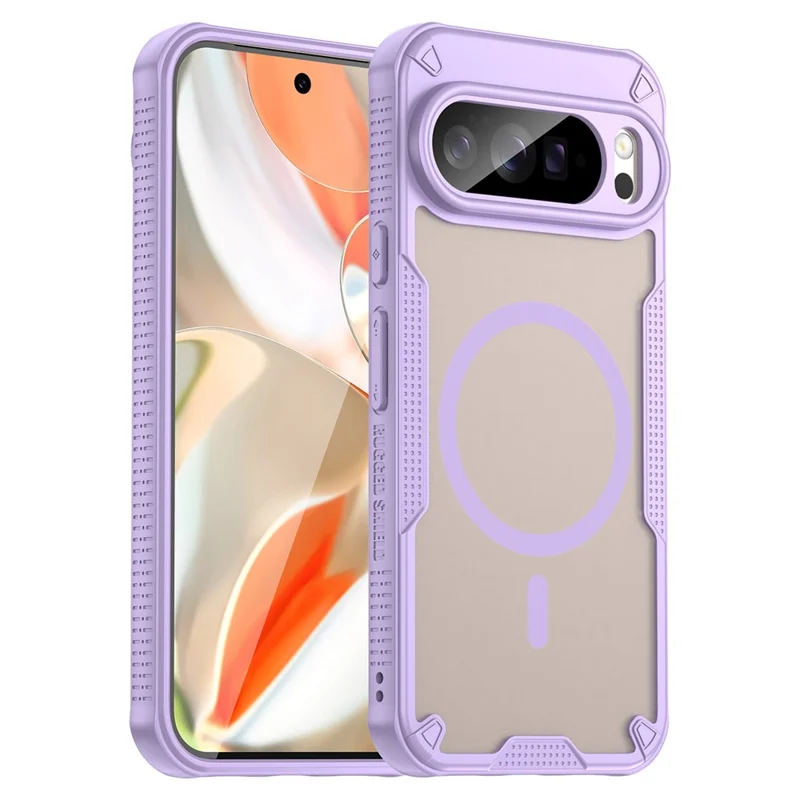 For Google Pixel 10 Pro XL Magnetic Case Compatible with MagSafe TPU + PC Phone Back Cover - Purple