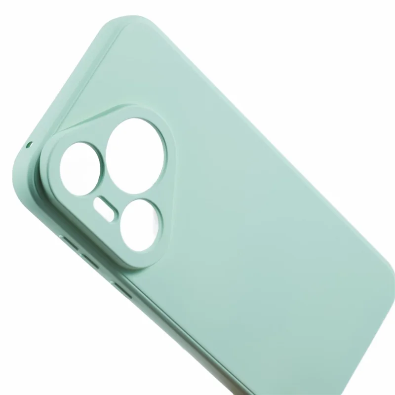 Pour Huawei Pura 80 Pro / Pura 80 Pro+ Étui en TPU Arrière Doux Anti-Rayures avec Doublure en Fibre - Bleu Bébé