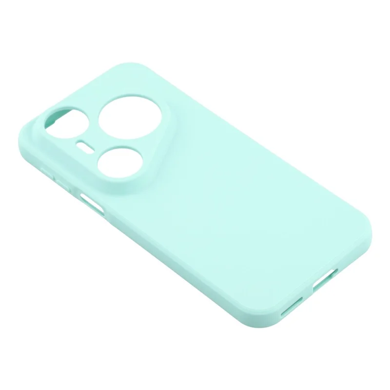 Capa para Huawei Pura 80 Pro / Pura 80 Pro+ com Recortes Precisos, Borda Reta, TPU à Prova de Choque - Azul Bebê