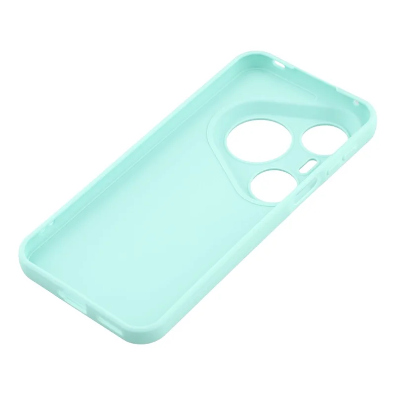Capa para Huawei Pura 80 Pro / Pura 80 Pro+ com Recortes Precisos, Borda Reta, TPU à Prova de Choque - Azul Bebê