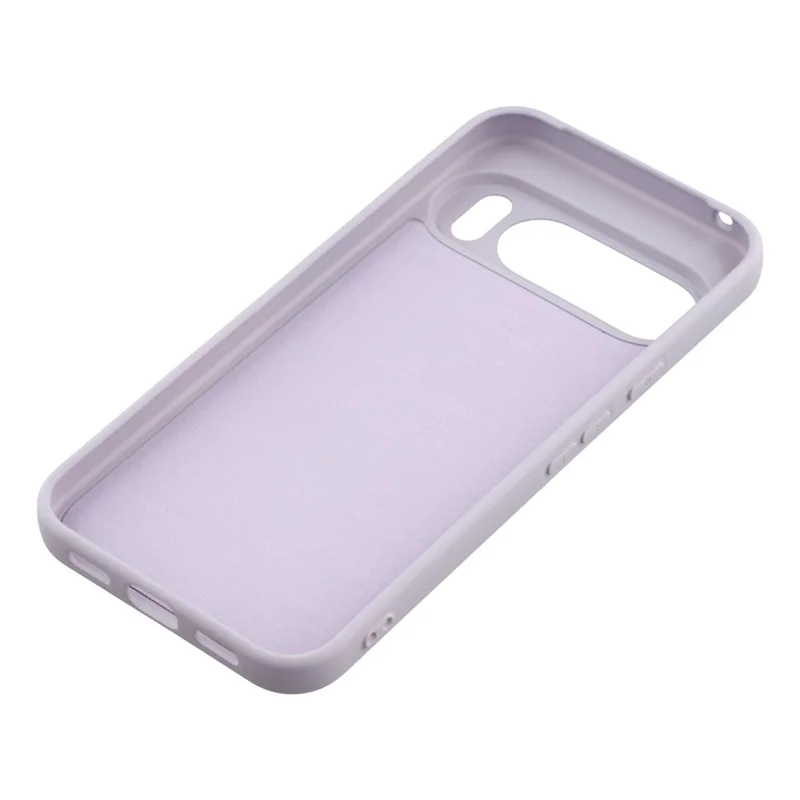 Capa de TPU para Google Pixel 10 / Pixel 10 Pro com Forro de Fibra Macio Antirriscos - Roxo