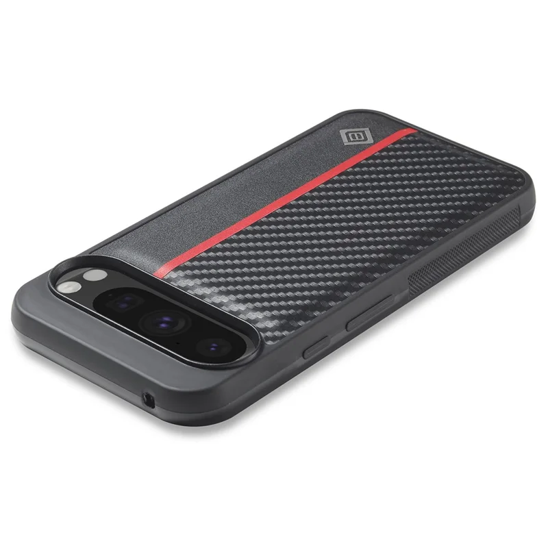LC.IMEEKE For Google Pixel 10 Pro XL Case Carbon Fiber Texture Leather + TPU + EVA Phone Cover