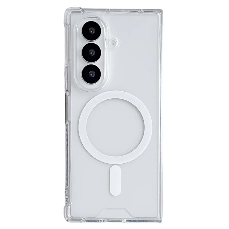 For Samsung Galaxy Z Fold7 5G Case Clear Acrylic Back Phone Cover Compatible with MagSafe