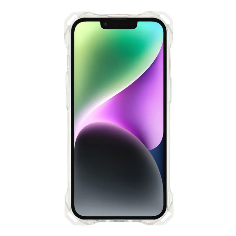 For iPhone 14 Magnetic Case Drop-Proof TPU + PC Phone Back Cover - Pink