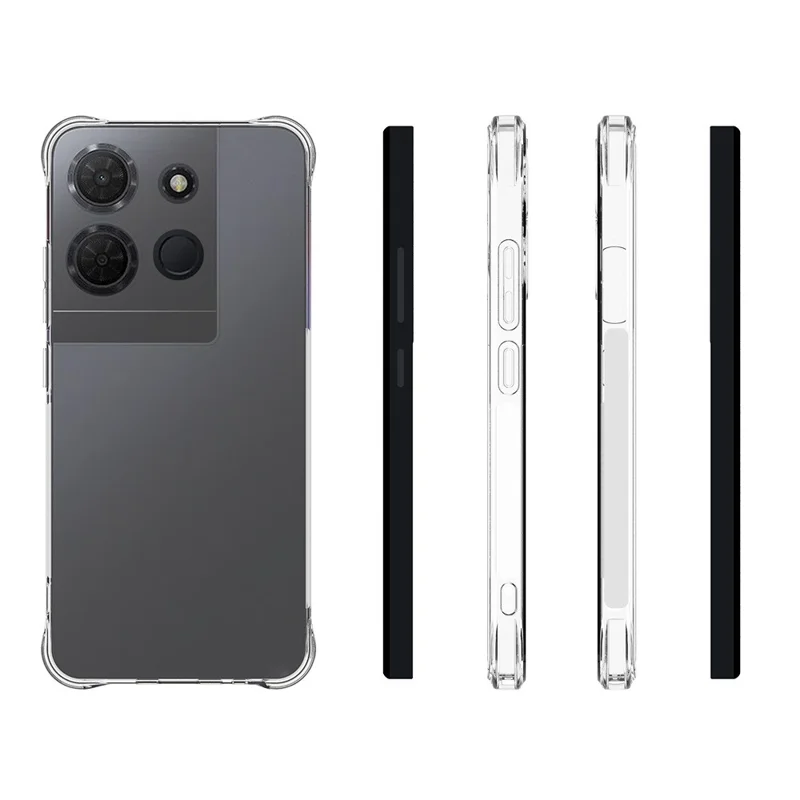 For TCL 503 TPU Phone Case Non Slip Transparent Mobile Phone Cover
