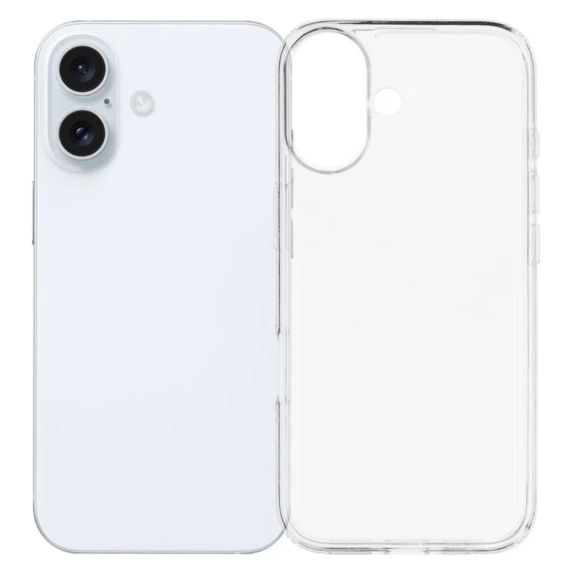 For iPhone 17 Case HD Clear Soft TPU Phone Back Cover Airbag Protection
