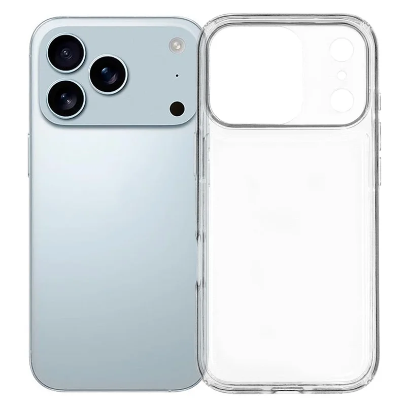 For iPhone 17 Pro Case HD Clear Soft TPU Phone Back Cover Airbag Protection