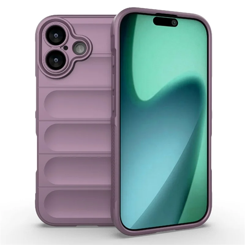 Чехол для iPhone 17 с противоударной защитой, мягкий TPU-чехол для задней крышки телефона - Светло-сиреневый