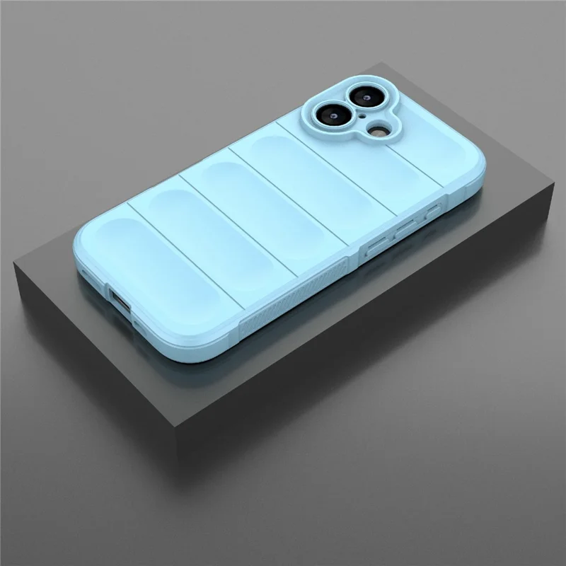 For iPhone 17 Case Anti-Drop Soft TPU Rugged Phone Back Cover - Baby Blue