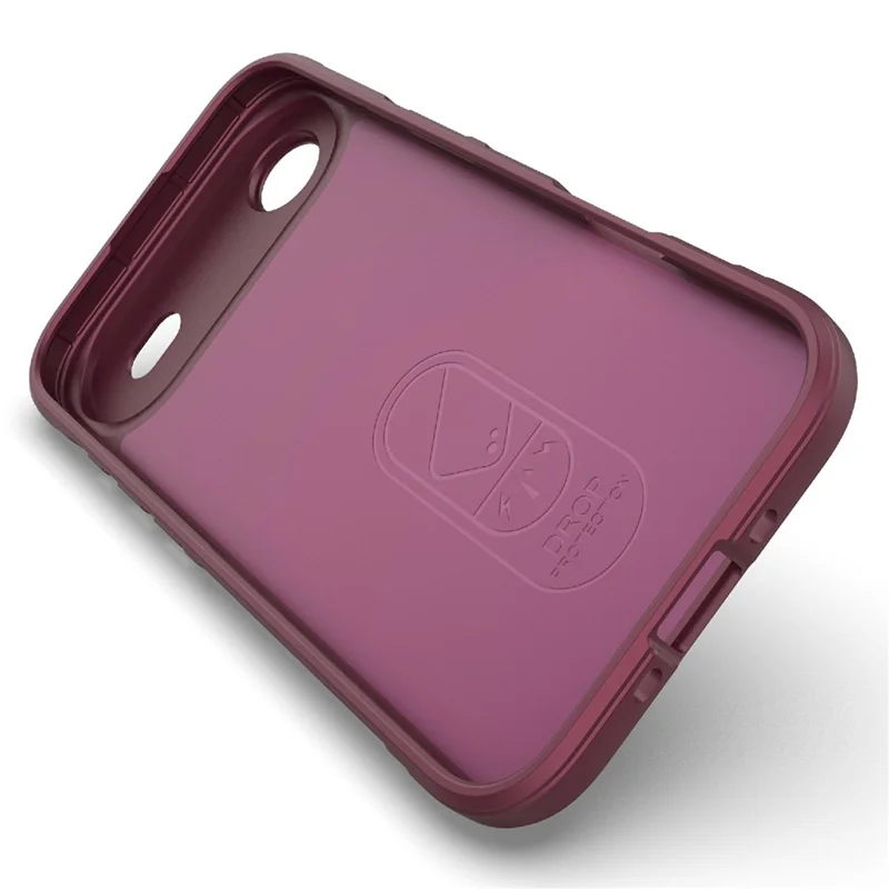 For iPhone Air Case Anti-Drop Soft TPU Rugged Phone Back Cover - Wine Red