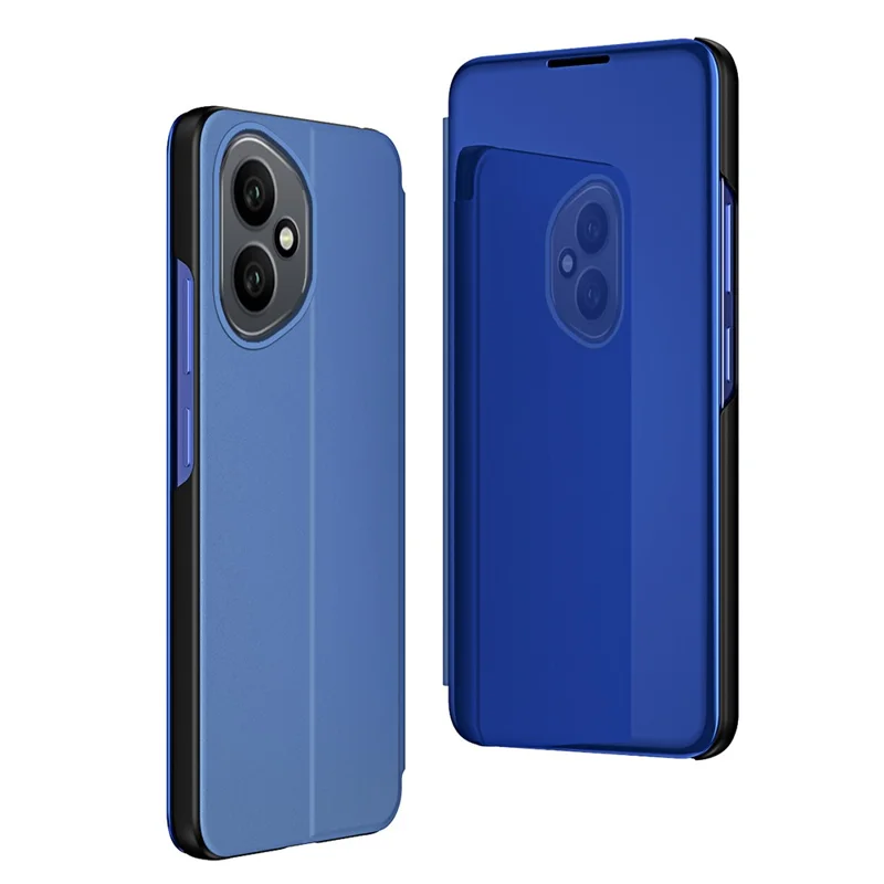 For Honor 400 5G (Global) Case View Window Stand Leather Flip Phone Cover - Sky Blue