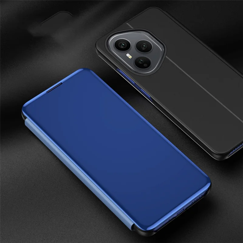 For Honor 400 Pro 5G (Global) Case View Window Stand Leather Flip Phone Cover - Purple / Blue