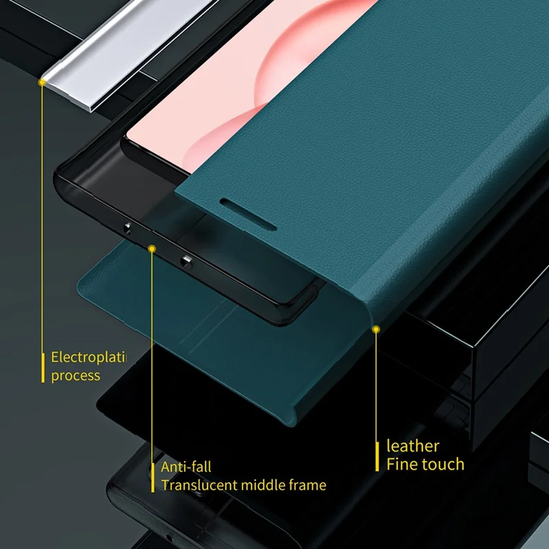 For Honor 400 Pro 5G (Global) Case Anti-Drop Leather Phone Cover with Stand - Black