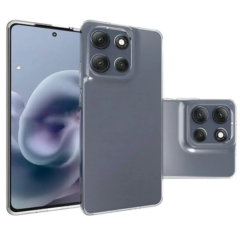 Funda para Motorola Moto G86 Power 5G, Transparente y Delgada de TPU Suave