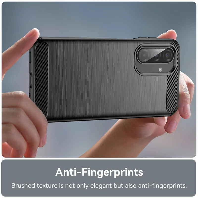 WANLONFENG LS Series For Samsung Galaxy A17 5G Case with Screen Film, Large Lens Hole Brushed Texture TPU Phone Cover - Black