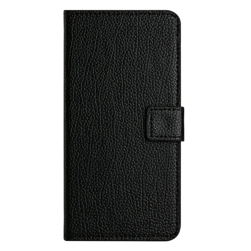 Litchi Texture Phone Case per Nokia G60 5G, Chiusura Magnetica in Pelle PU Antiurto Portafoglio Stand Cover - Nero