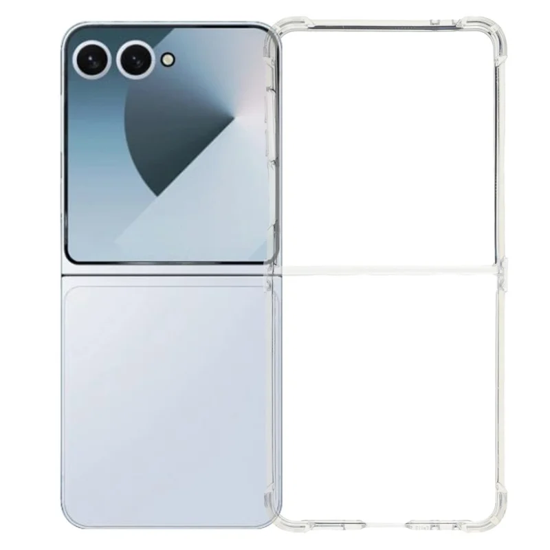 For Samsung Galaxy Z Flip7 5G Case Crystal Clear TPU Phone Cover with Reinforced Corner