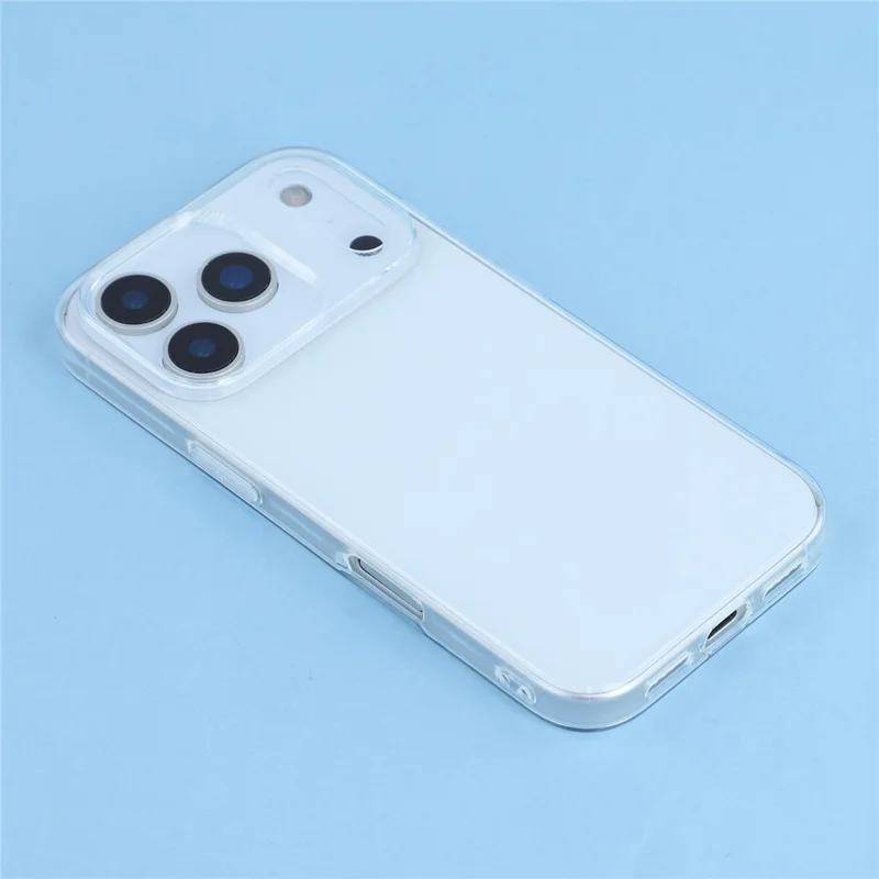 For iPhone 18 Pro / 17 Pro Case Watermark-Free 2.0mm Clear Phone TPU Cover