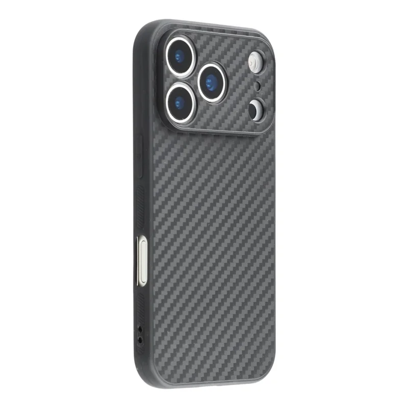 For iPhone 17 Pro Case Flexible TPU Carbon Fiber Texture Shockproof Phone Cover