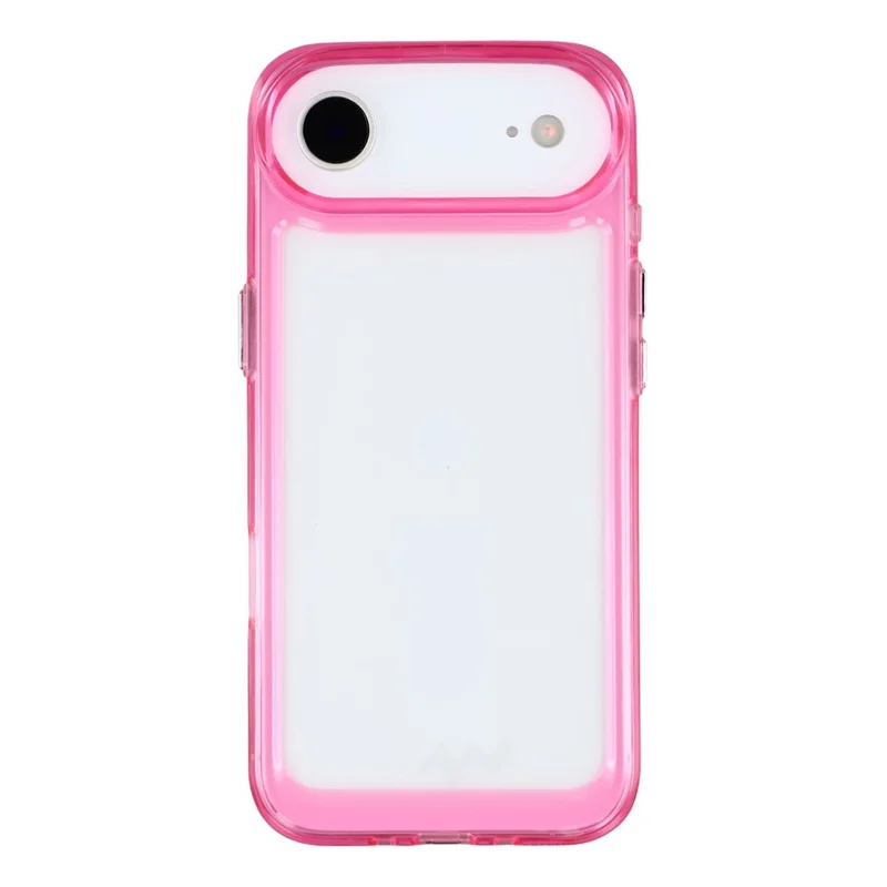 Capa para iPhone 17 Air com Células de Ar em TPU + PC, 2,0 mm, Antirriscos - Rosa Transparente