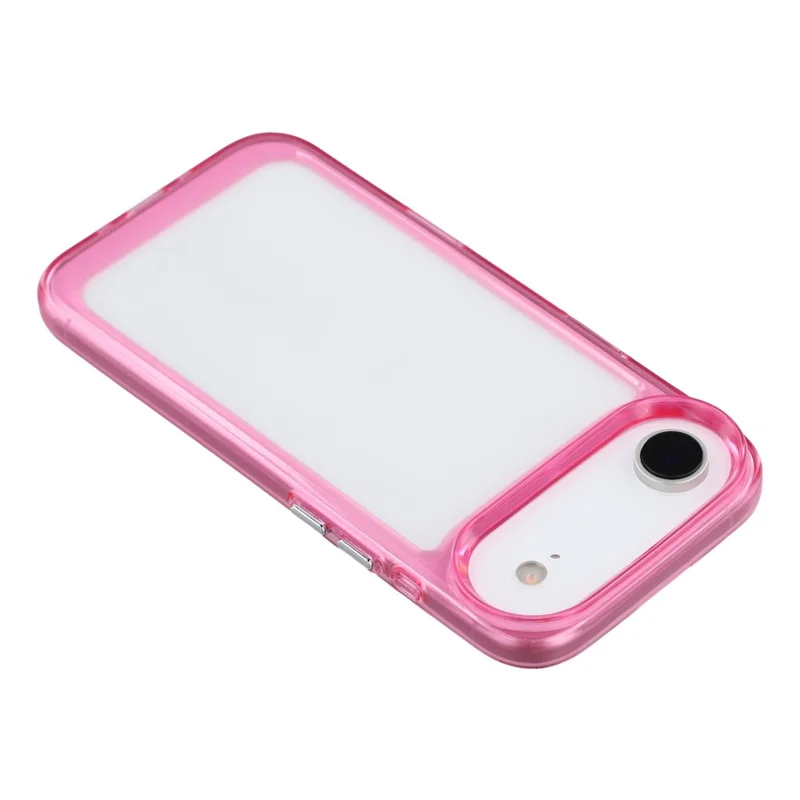 Capa para iPhone 17 Air com Células de Ar em TPU + PC, 2,0 mm, Antirriscos - Rosa Transparente