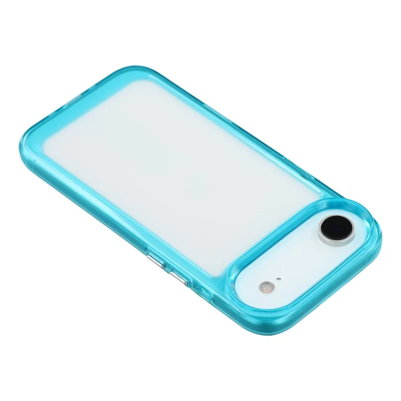 For iPhone 17 Air Cell Phone Case TPU + PC 2.0mm Anti-Scratch Cover - Transparent Blue