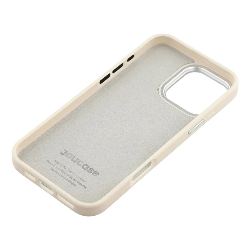 JAUCASE For iPhone 16 Pro Max Magnetic Case Leopard Print Card Holder PU TPU PC Phone Back Cover - White